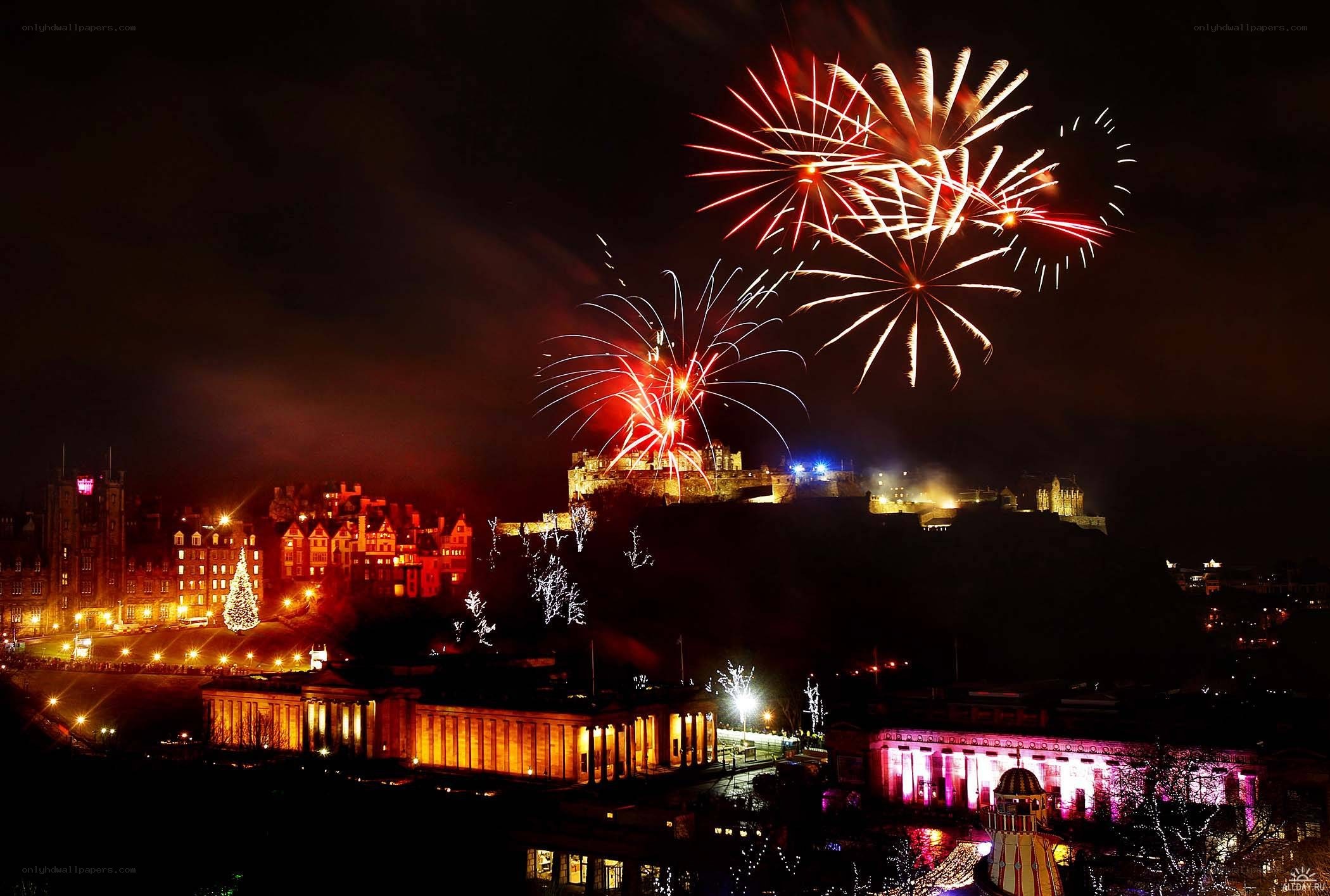 Fireworks over Edinburgh Castle