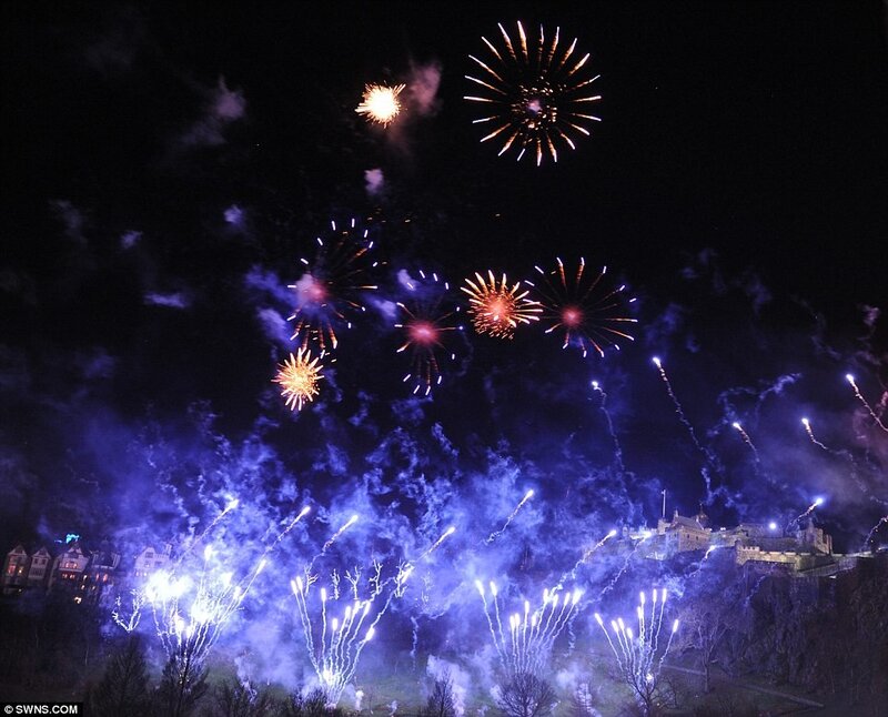 Fireworks over Edinburgh Castle