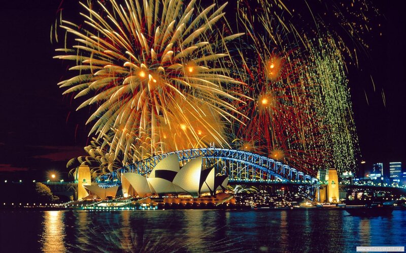 Fireworks over Opera House