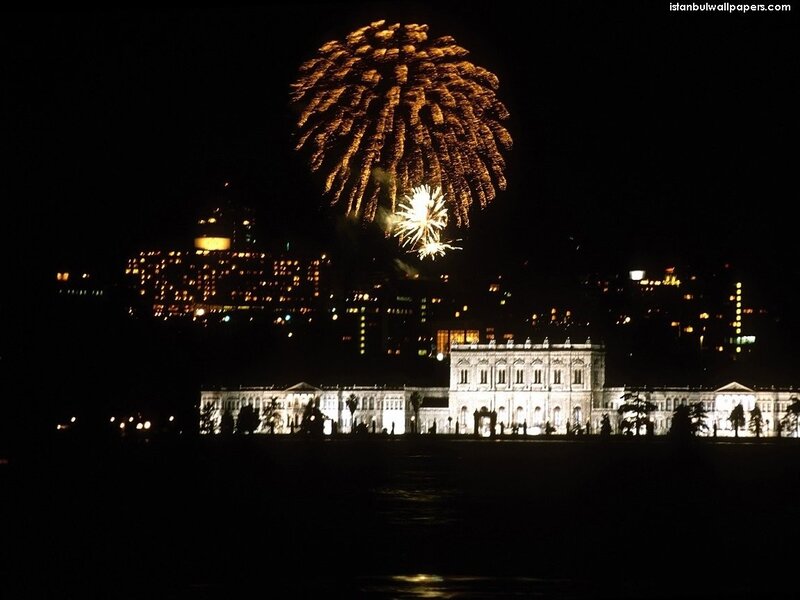 Fireworks over Palace — Black, Celebratory