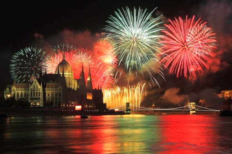 Fireworks over Parliament