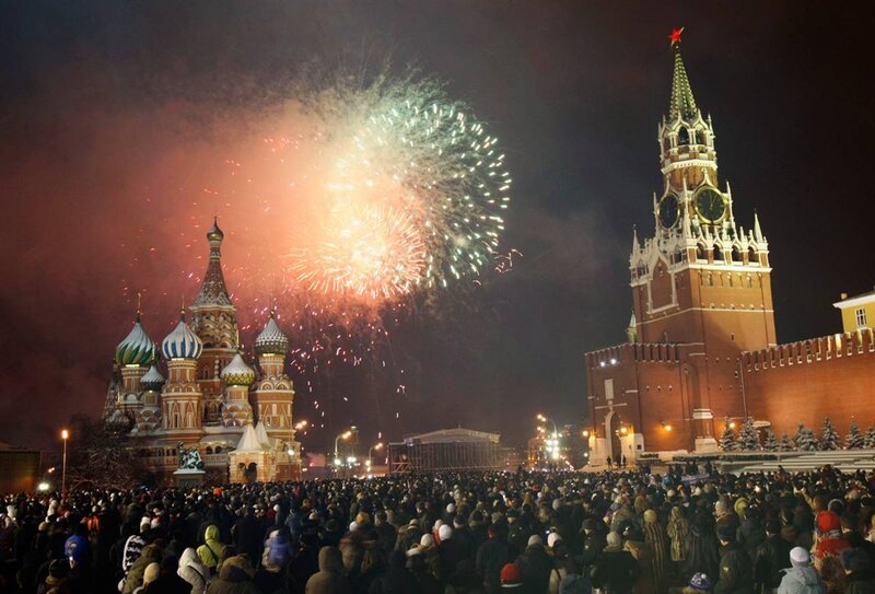 Fireworks over Red Square