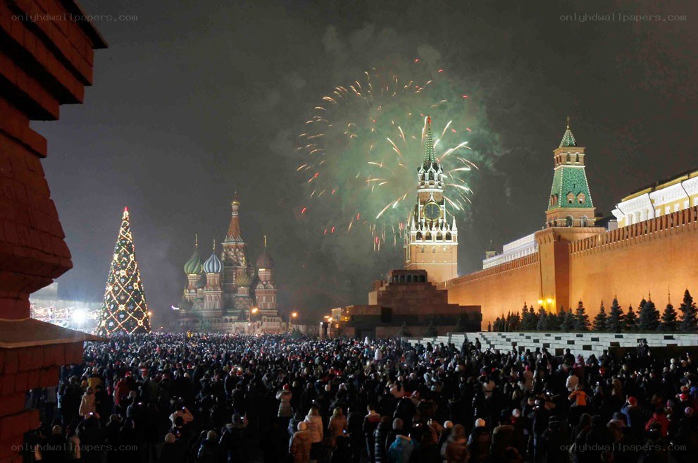 Fireworks over Red Square