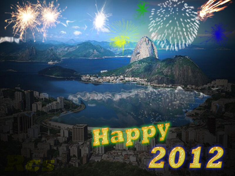 Fireworks over Rio De Janeiro