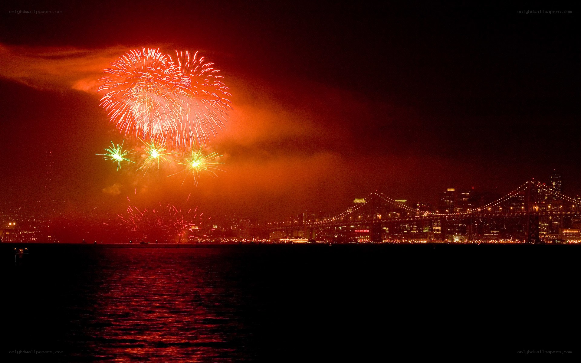Fireworks over San Francisco