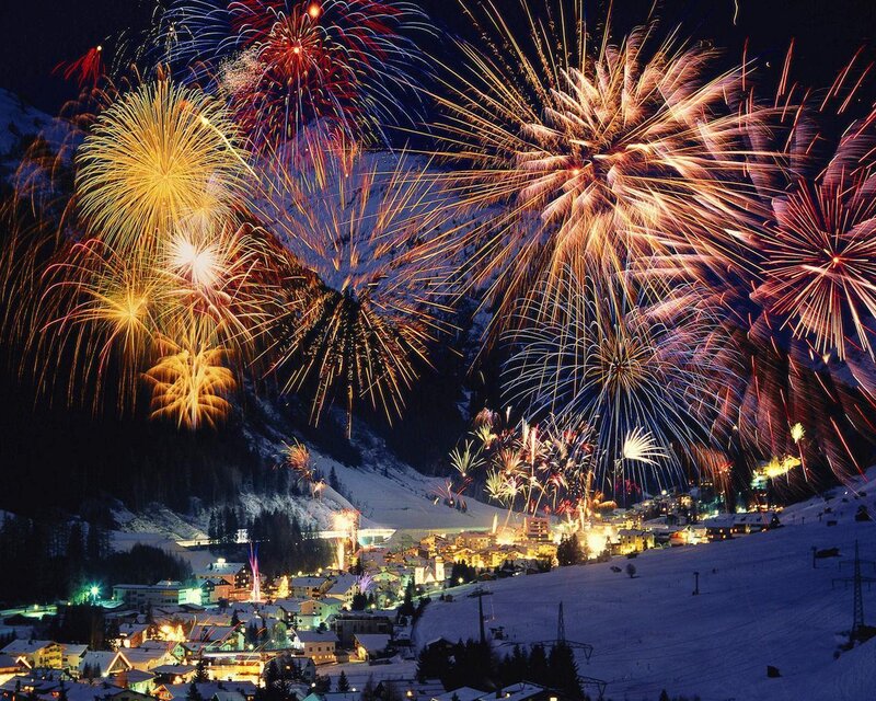 Fireworks over Ski Village