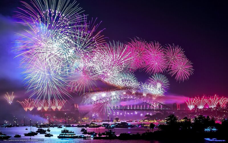 Fireworks over Sydney Harbour