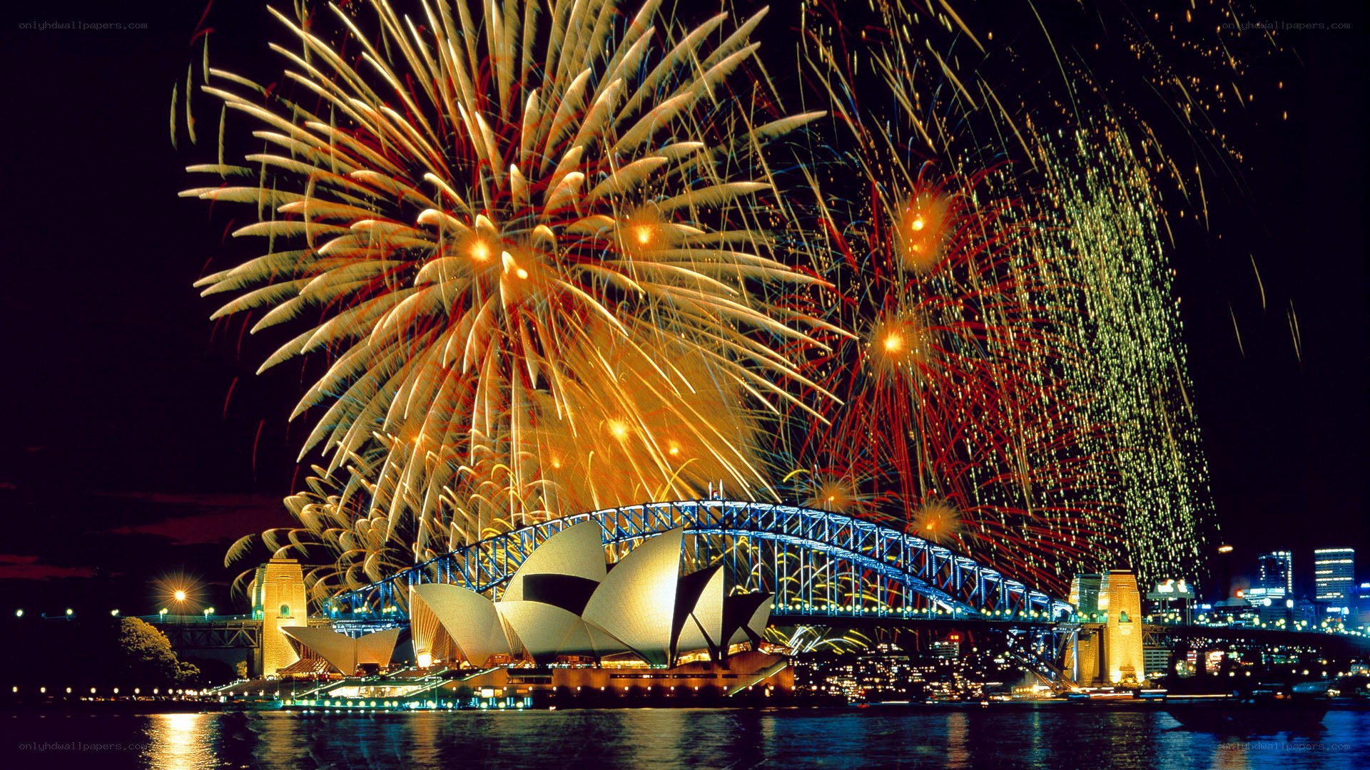 Fireworks over Sydney Harbour