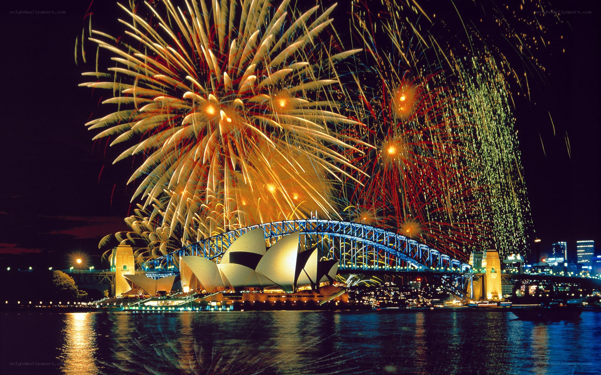 Fireworks over Sydney Harbour