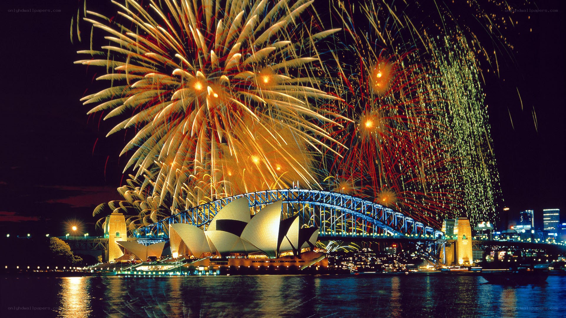 Fireworks over Sydney Harbour