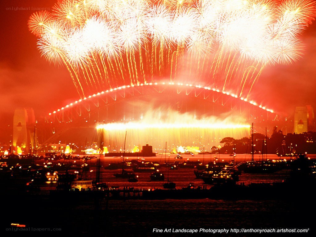 Fireworks over Sydney Harbour