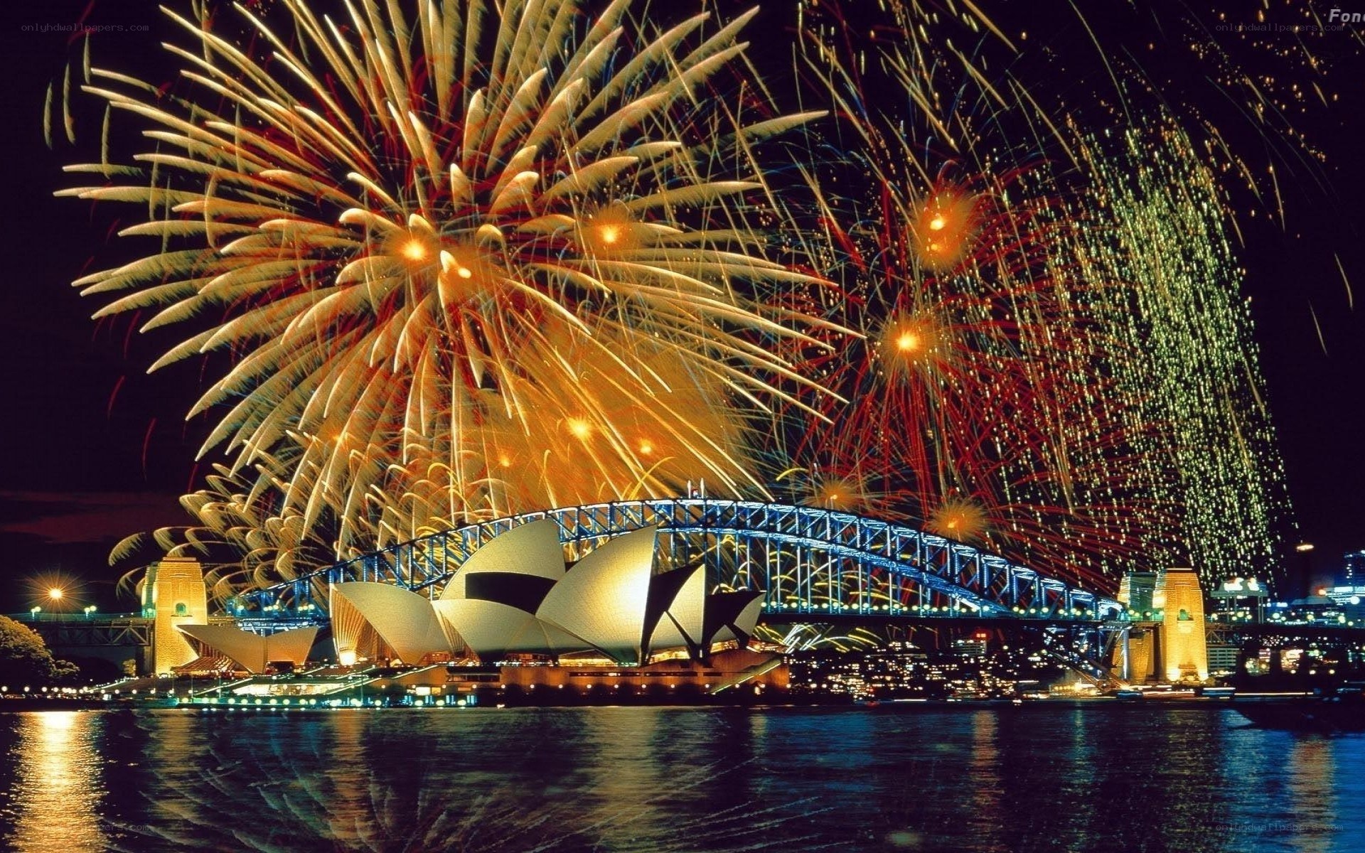 Fireworks over Sydney Harbour
