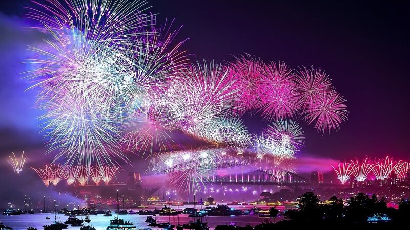 Fireworks over Sydney Harbour