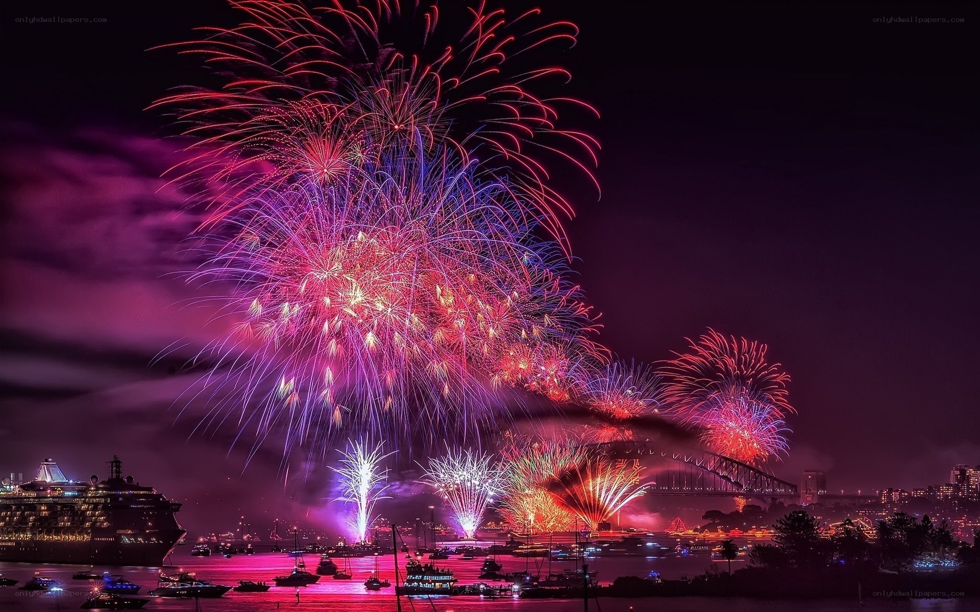 Fireworks over Sydney Harbour