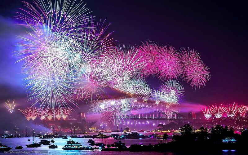 Fireworks over Sydney Harbour