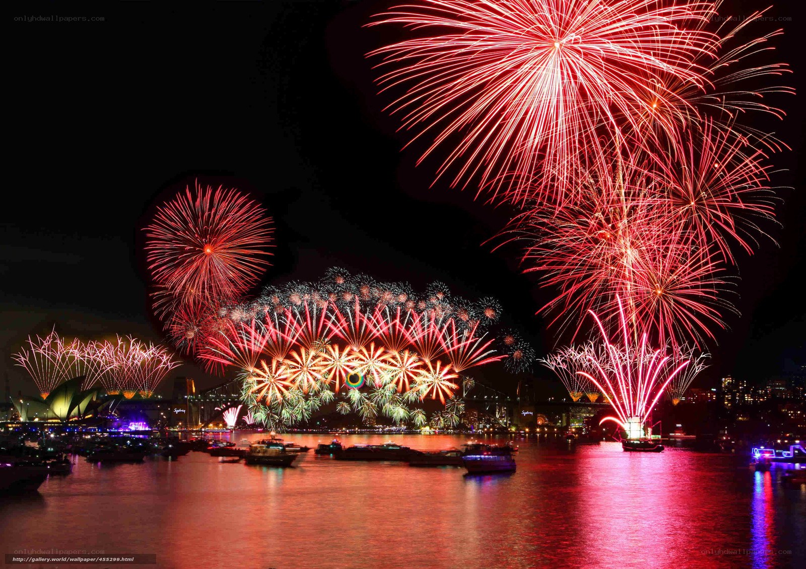 Fireworks over Sydney Harbour
