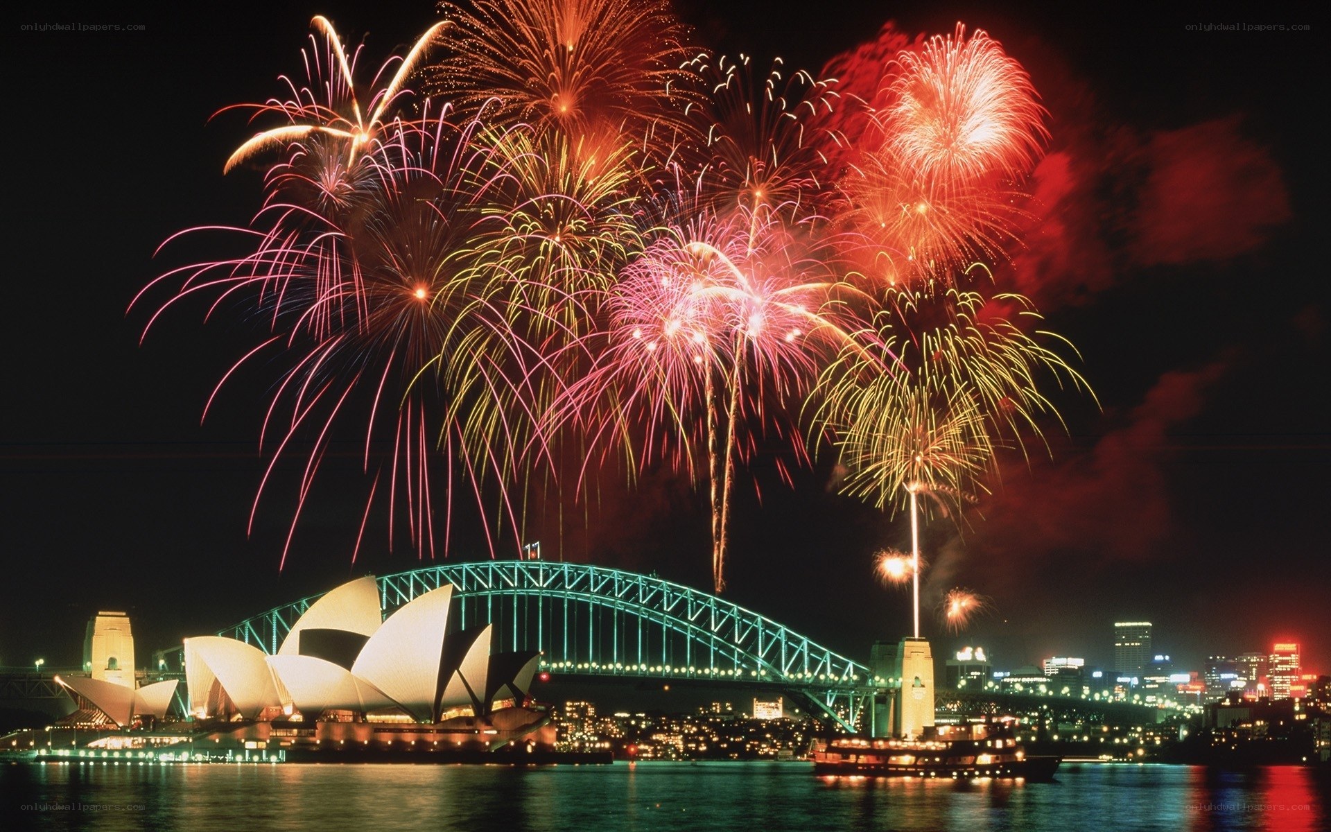 Fireworks over Sydney Harbour