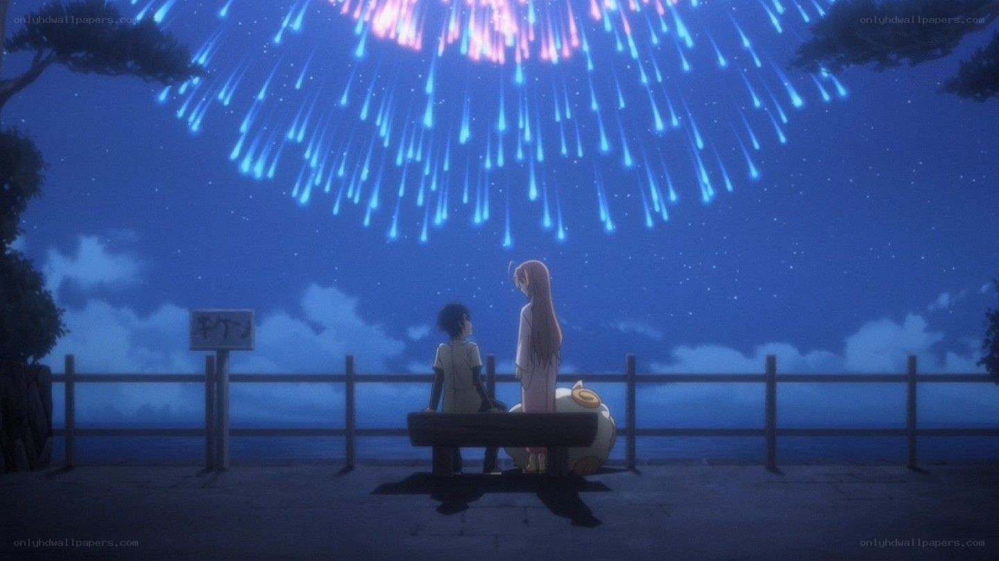 Fireworks over the sea