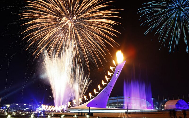 Fireworks over Torch