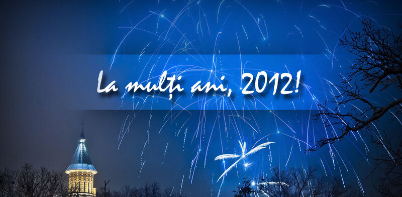 Fireworks over Tower — Blue