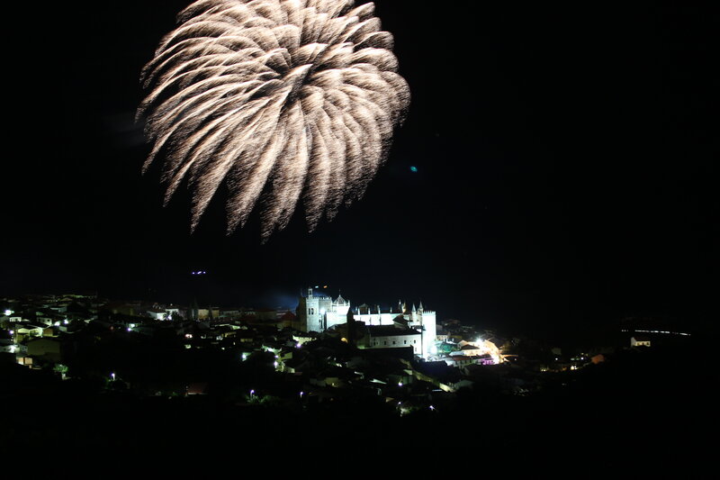 Fireworks over Town — Black, Celebratory