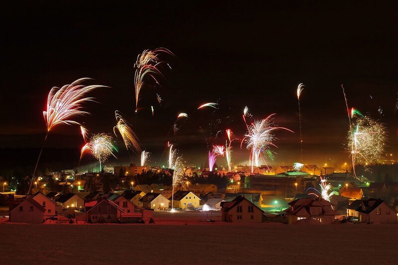 Fireworks over Town