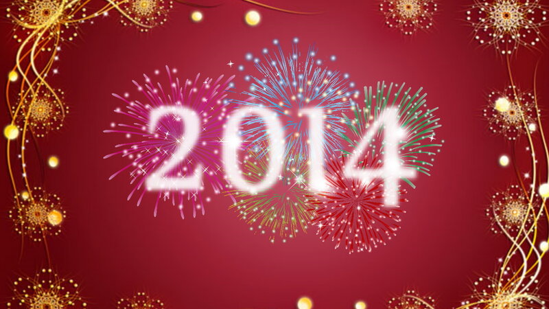 Fireworks with Numbers — Red