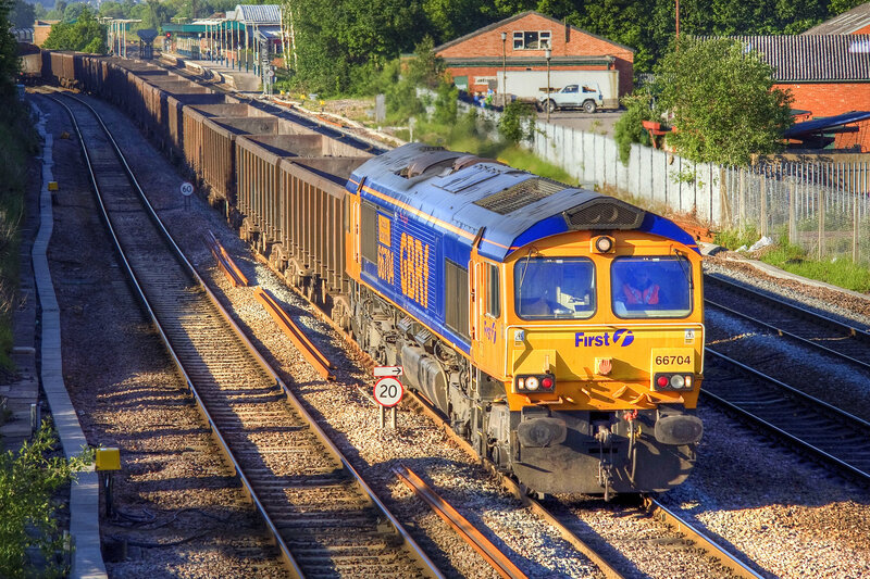 First GBR train on track