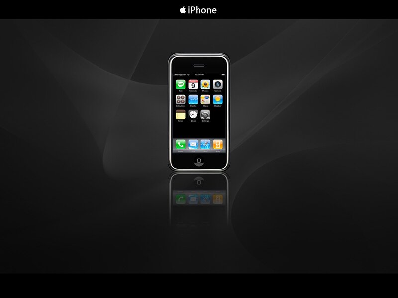 First-generation IPhone — Black, Minimalist