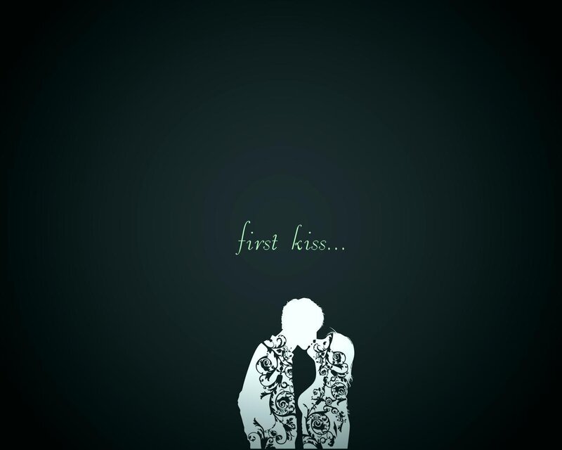first kiss silhouette