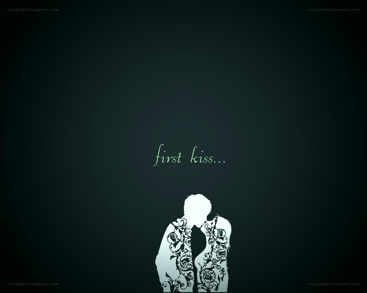 first kiss silhouette