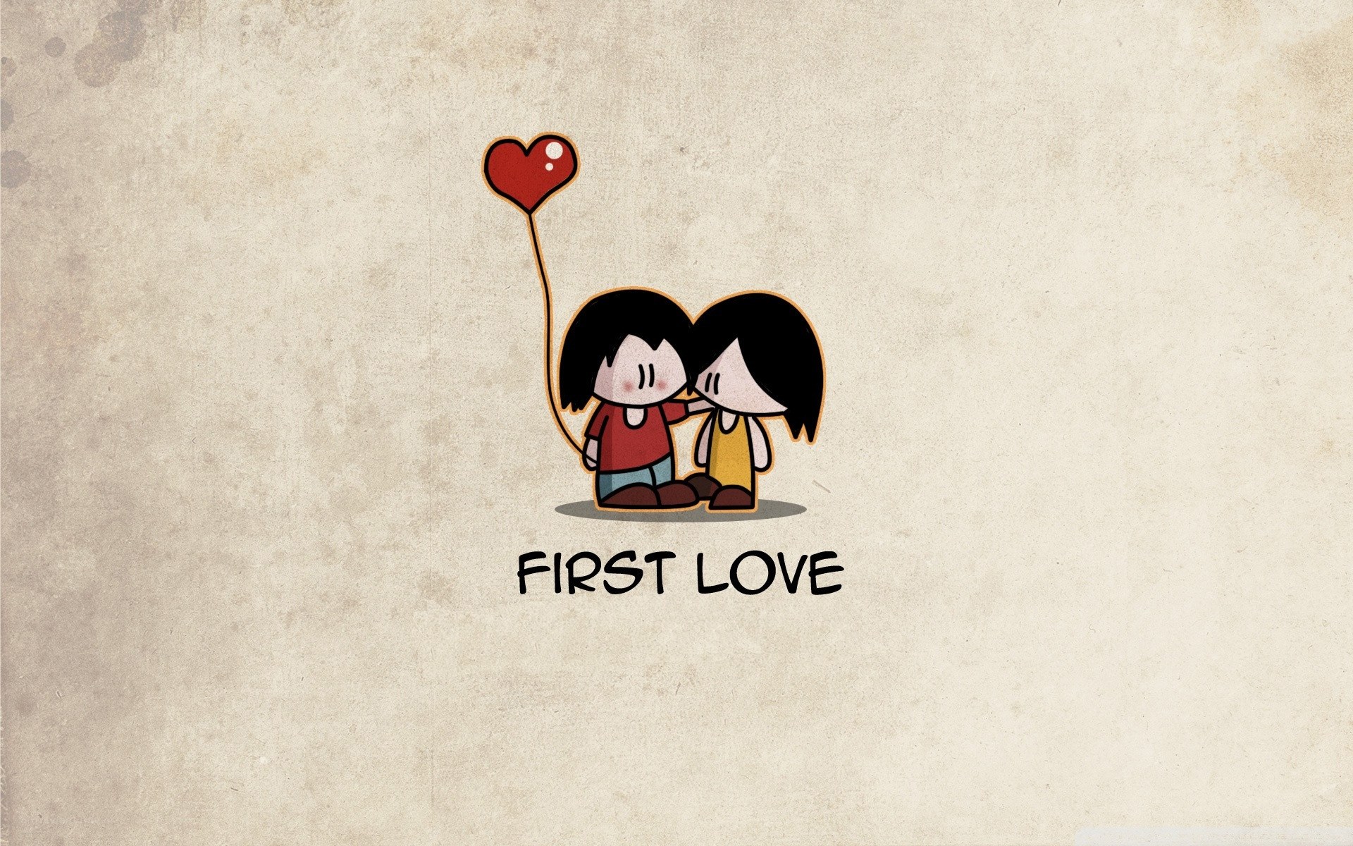 First Love cartoon illustration