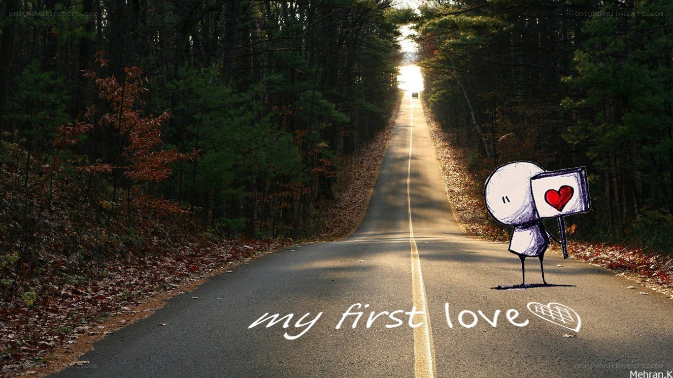first love on a forest road