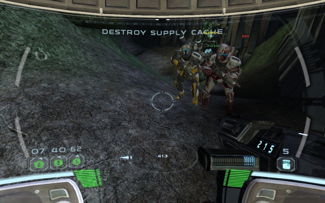 First-person shooter gameplay