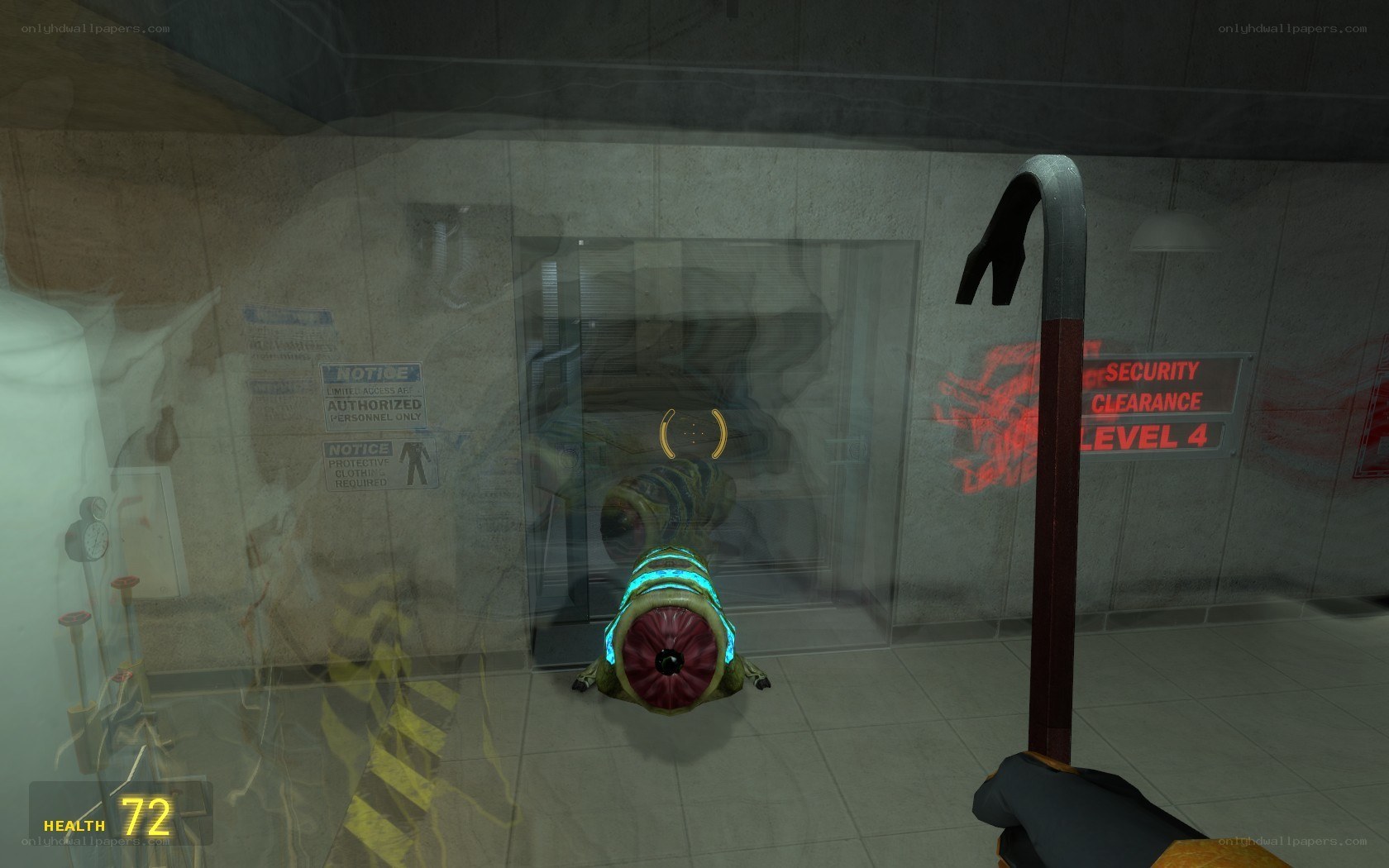 first-person shooter scene