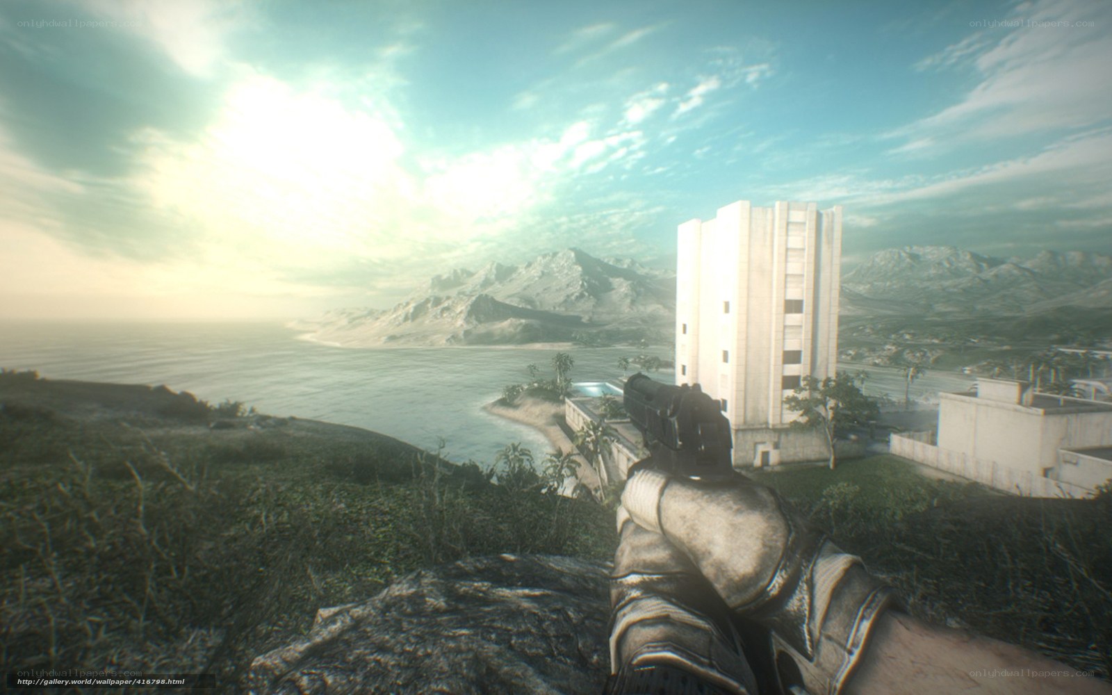First-person shooter scene