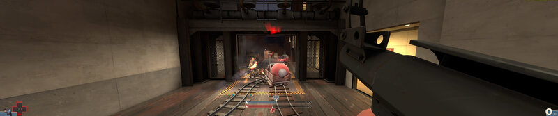 first-person view in a game