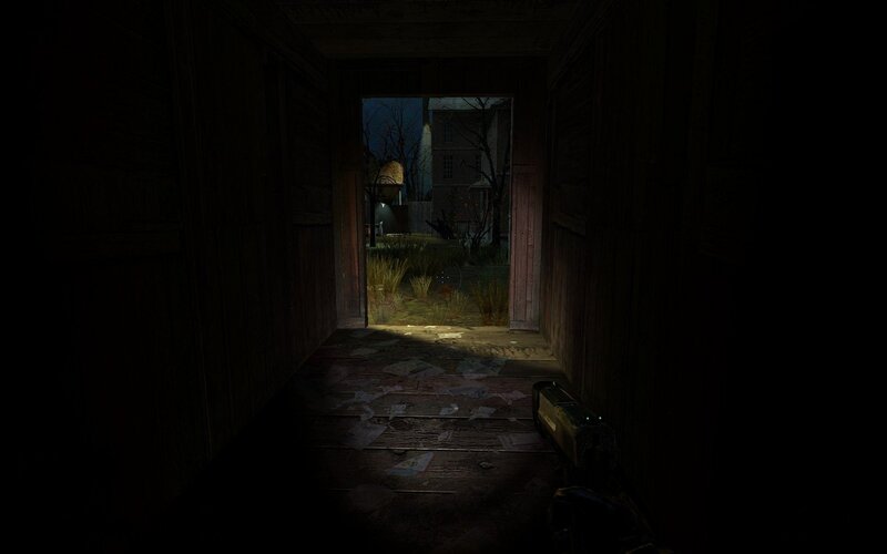 First-person View in Hallway