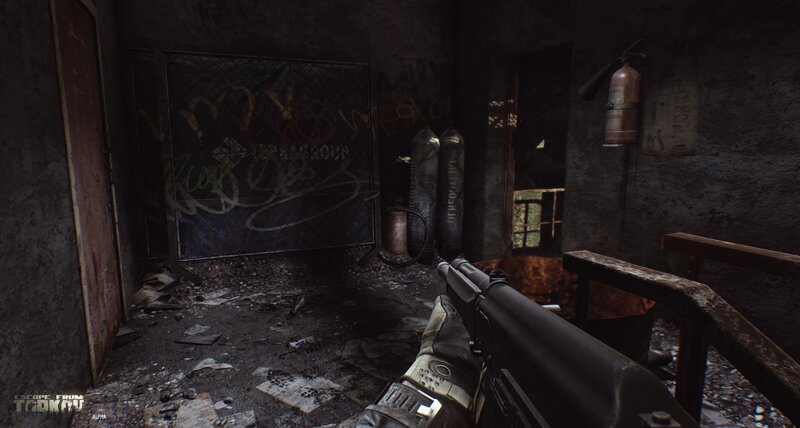 First-person View of Gun — Black