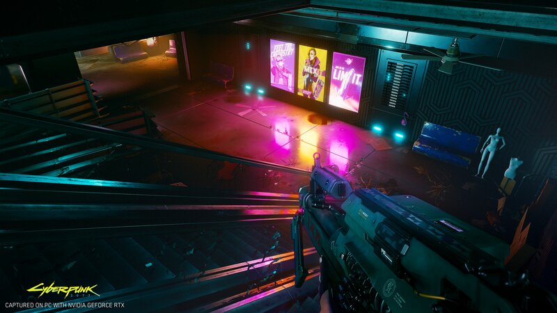 First-person View of Weapon — Black