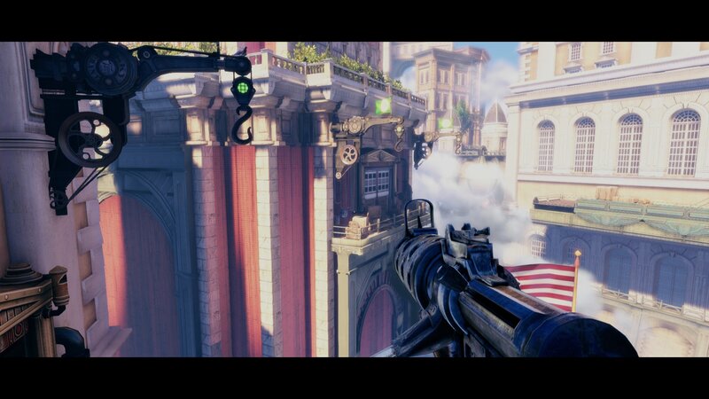 First-person Weapon View — Blue, Dramatic