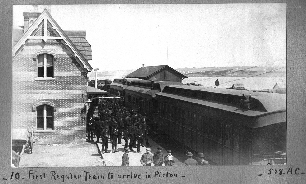 First Train Arrives in Picton