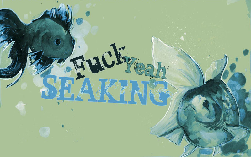 Fish art with text