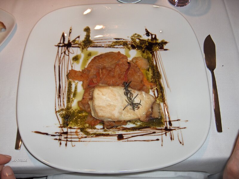 Fish Dish on White Plate