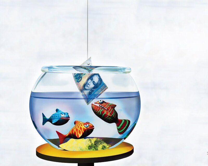 Fish in a Fishbowl — Blue
