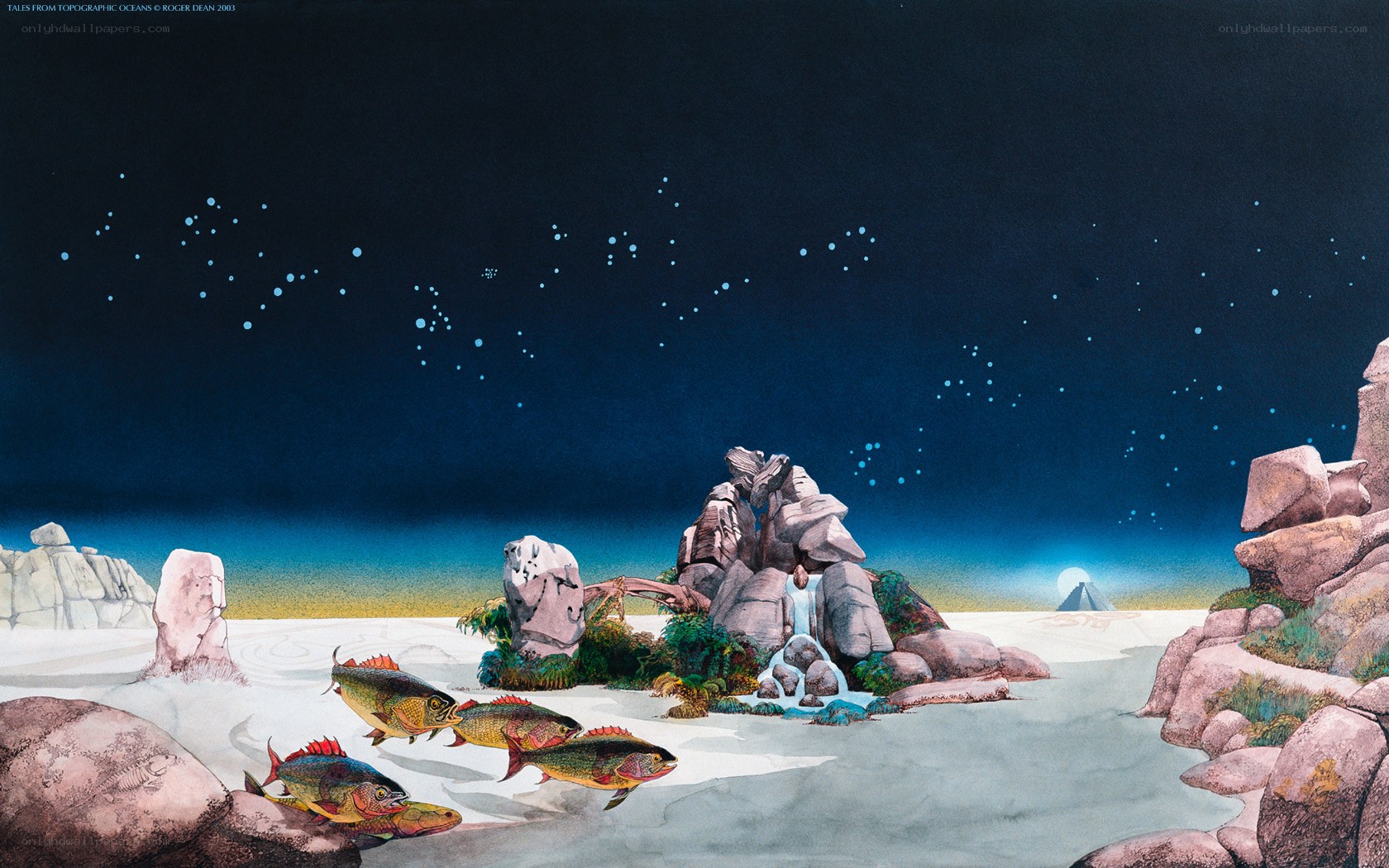 Fish in a Starlit Landscape