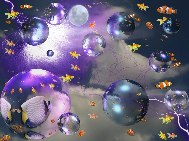 fish in cosmic bubbles