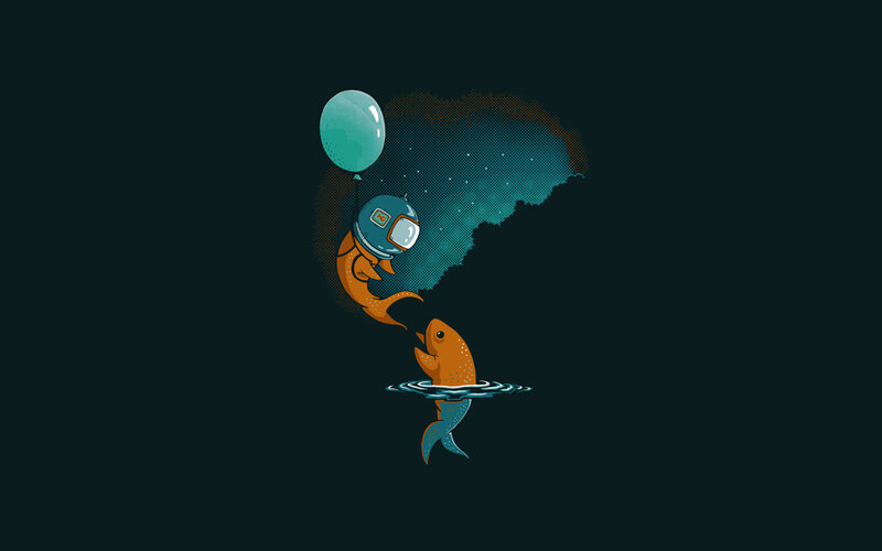 Fish in Space Suit
