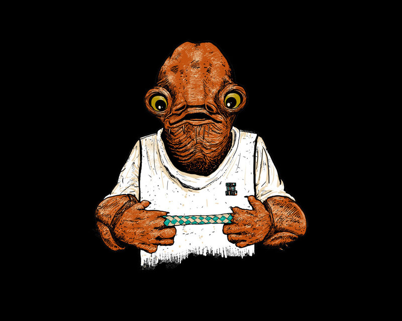 Fish-like Alien Character — Brown