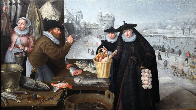 Fish Market in Winter